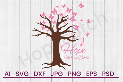 Download Free Hope For Cure - SVG File, DXF File Creativefabrica Free PSD Mockups