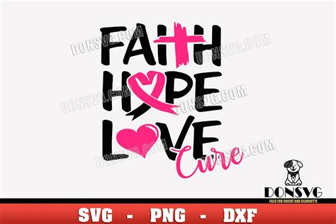 Download Free Hope For Cure - SVG File, DXF File Cut Files