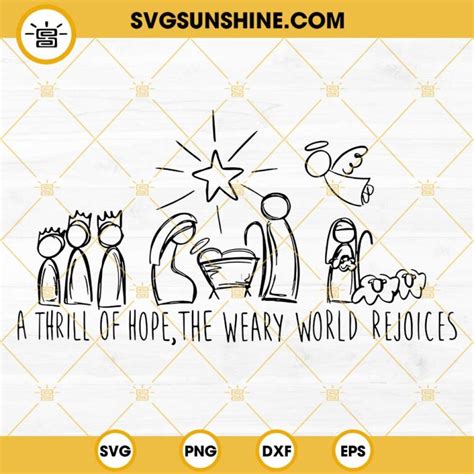 Download Free Hope Nativity Christmas SVG Cut File Files DXF Files