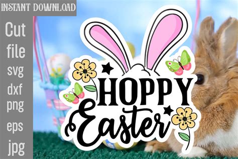 Download Free Hoppy Easter SVG Cut File For Crafts