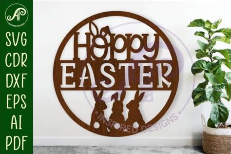 Download Free Hoppy Easter Sign Svg File - Easter Sign Svg File - Easter Decor
4010 for Cricut Machine