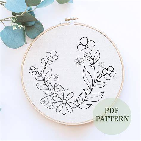 Download Free Horizontal Row of Stars | Embroidery Printable