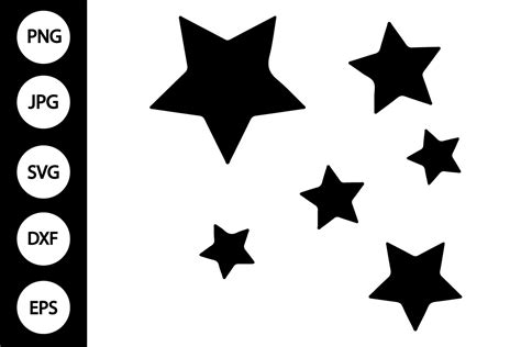 Download Free Horizontal Row of Stars | Embroidery for Cricut Machine