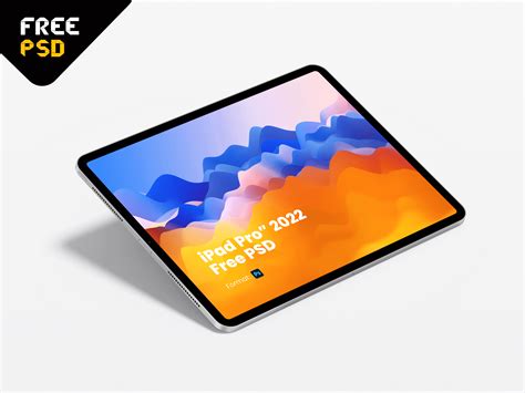 Download Free Horizontal iPad Mockup Mockup - Front View PSD Generator