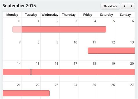 Free Html Code Availability Calendar