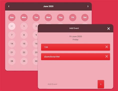 Free Html Event Calendar Script
