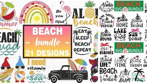 Download Free Huge Beach Bundle For Crafts