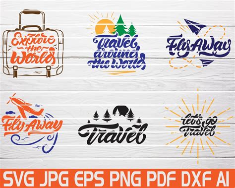 Download Free Huge Travel SVG Cut File Bundle Files