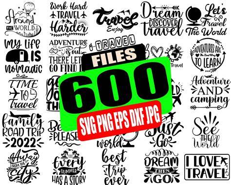 Download Free Huge Travel SVG Cut File Bundle Files DXF Files