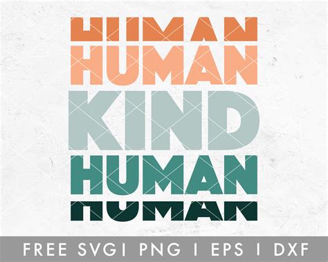 Download Free Human Kind SVG for Cricut Machine