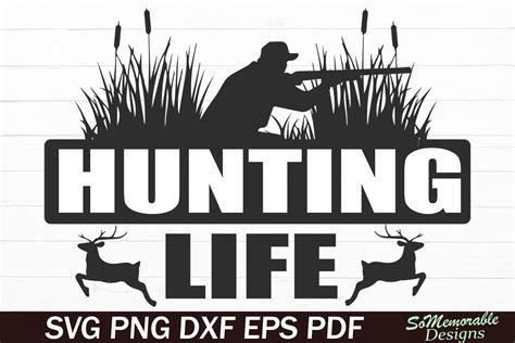 Download Free Hunt Life SVG Cut File Commercial Use Free PSD Mockups