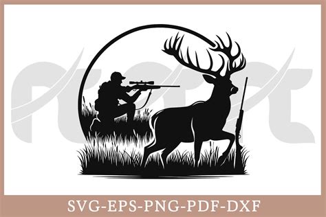 Download Free Hunting SVG Cut File Silhouette For Crafts