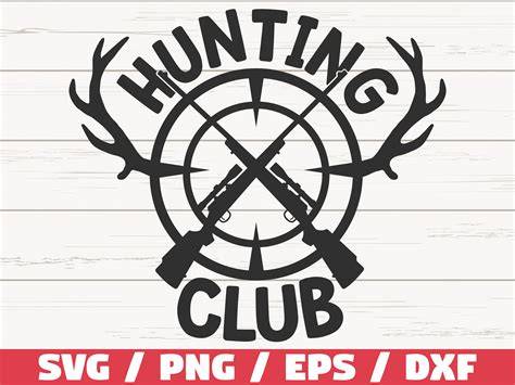 Download Free Hunting club SVG Cut File Commercial Use DXF Files