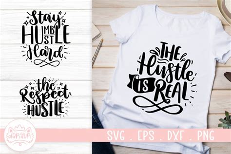 Download Free Hustle SVG Cut File Easy Edite