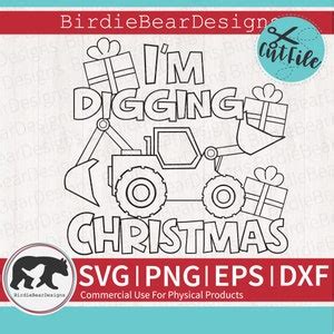 Download Free I'm Digging Christmas Commercial Use DXF Files