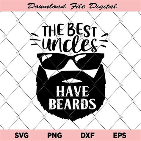 Download Free I'm the Cool Bearded Uncle SVG Files Free PSD Mockups