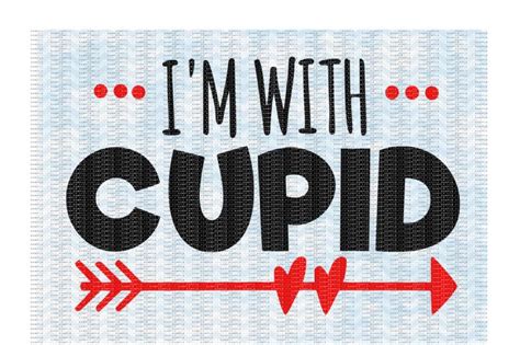 Download Free I'm with Cupid Cutting/ Printing Files Creativefabrica Free PSD Mockups