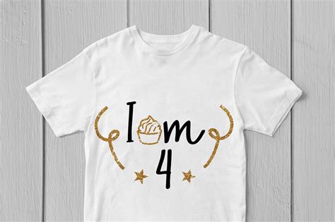 Download Free I Am 4 - Birthday Svg Cut File Files DXF Files