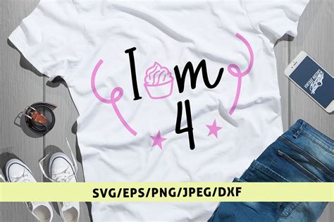 Download Free I Am 4 - Birthday Svg Cut File Files For Crafts