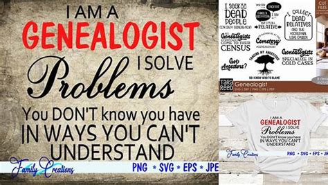 Download Free I Am A Genealogist I Solve Problems Files DXF Files