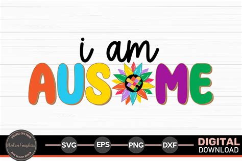 Download Free I Am Ausome SVG Cut File Files For Crafts