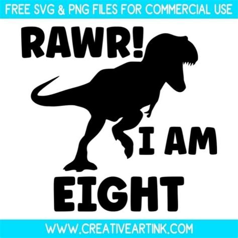 Download Free I Am Eight - Svg Cut File DXF Files