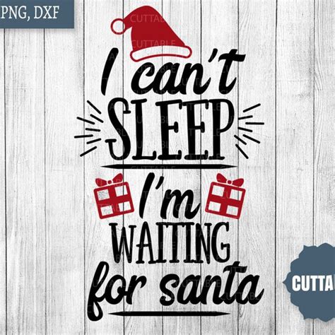 Download Free I Can't Sleep I'm Waiting For Santa Xmas Commercial Use Free PSD Mockups