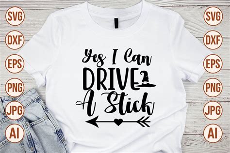 Download Free I Drive A Stick SVG Cut File Files Free PSD Mockups