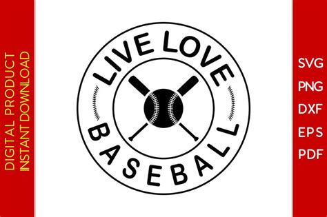 Download Free I Love Baseball - Svg Cut File Commercial Use DXF Files