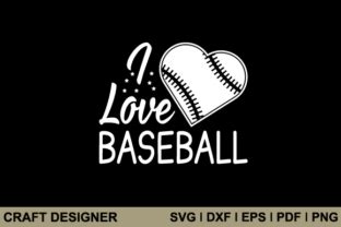 Download Free I Love Baseball - Svg Cut File Printable