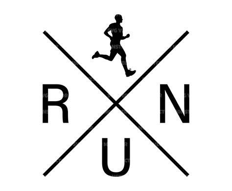 Download Free I Love Running SVG Cut File 033 Commercial Use DXF Files