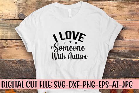 Download Free I Love Someone With Autism SVG Cut File Files