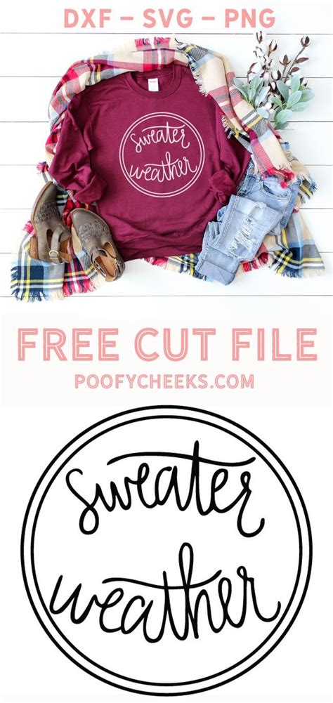 Download Free I Love Sweater Weather SVG Cut File DXF Files