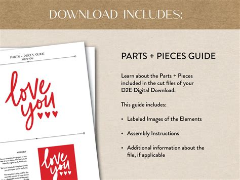 Download Free I Love You Digital Scrapbook Kit. DXF Files