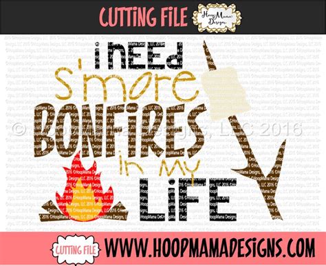 Download Free I Need Smore Bonfires DXF Files