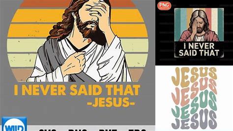 Download Free I Never Said Thatn Retro Jesus Christ Files DXF Files