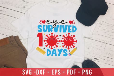 Download Free I Survived 100 Days SVG Cut File Printable