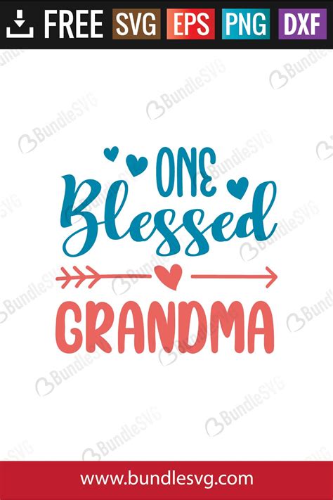 Download Free I am one Blessed Grandma SVG Files
