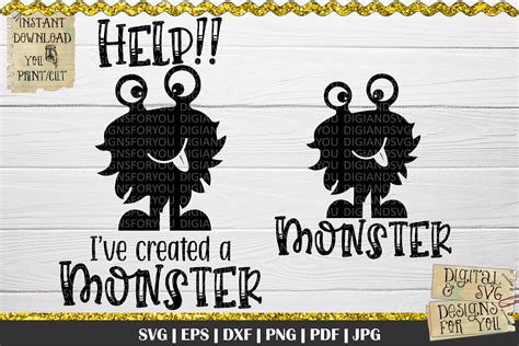 Download Free I created a monster SVG Images