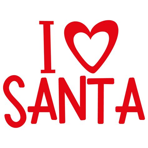 Download Free I heart Santa DXF Files