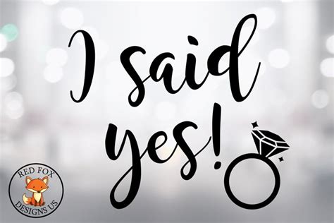 Download Free I said yes - SVG file Files DXF Files