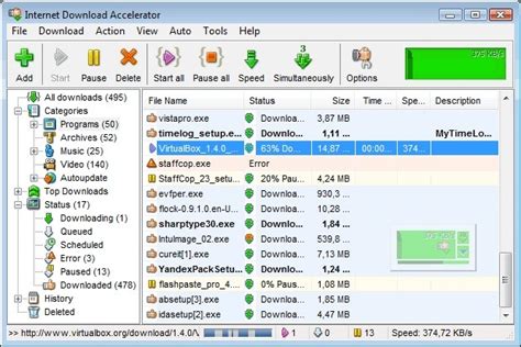 Free IDM alternative 4: Internet Download Accelerator