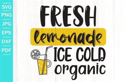 Download Free Ice Cold Lemonade SVG Cut File Creativefabrica For Crafts