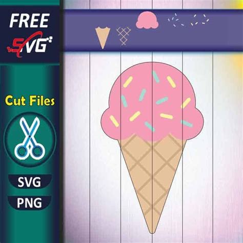 Download Free Ice Cream Cone - SVG File - DXF File Creativefabrica Free PSD Mockups
