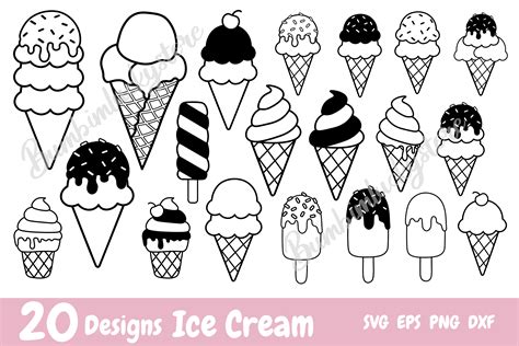 Download Free Ice Cream Cone - SVG File - DXF File Cut Files