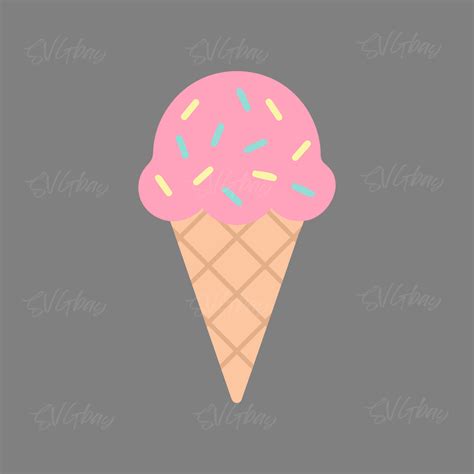 Download Free Ice Cream Cone - SVG File - DXF File Files For Crafts