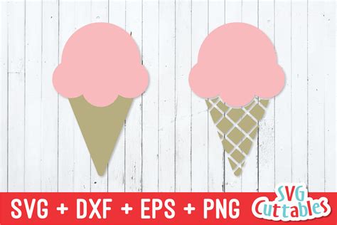Download Free Ice Cream Cone - SVG File - DXF File For Crafts