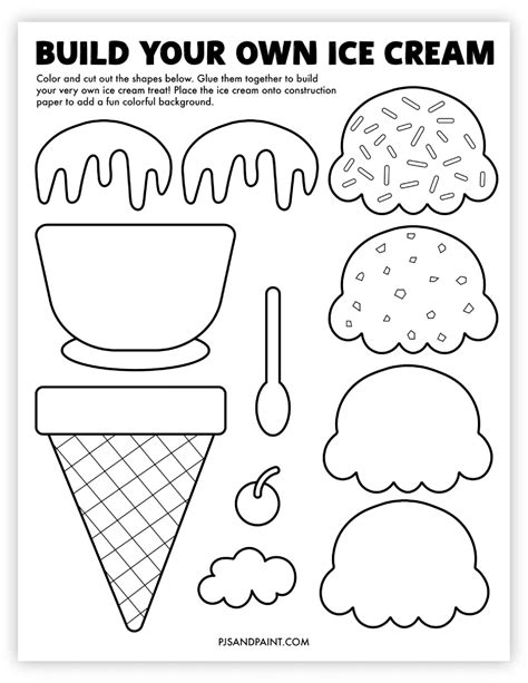 Download Free Ice Cream Doodle Crafts