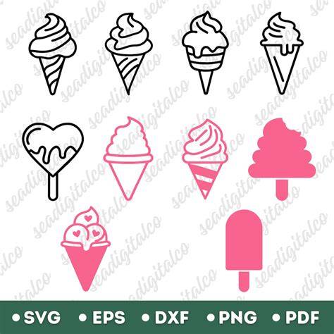 Download Free Ice Cream SVG Bundle Files Free PSD Mockups
