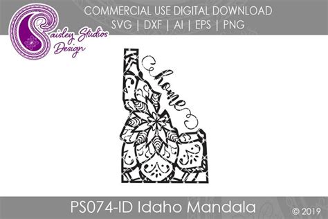 Download Free Idaho Mandala Commercial Use DXF Files